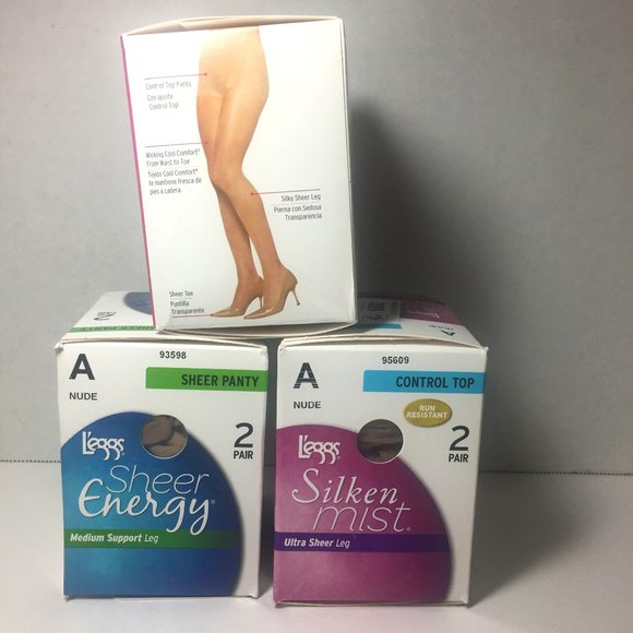 Leggs Sheer Energy Silken Mist Set Of 3 